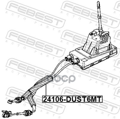 Трос коробки передач Febest арт. 24106DUST6MT