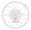 Э/вентилятор охл. для а/м Fiat Ducato (06-)/PSA Boxer (06-)/Citroen Jumper (06-) (без кожуха) LUZAR арт. LFC1680