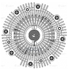 Муфта вязкост. для а/м Toyota LC Prado 150 (09-)/Hillux (05-) 2.5D/3.0D (без крыльч.) (LMC 1970) LUZAR арт. LMC1970