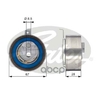 Натяжной ролик привода ГРМ PowerGrip® Gates арт. T43152