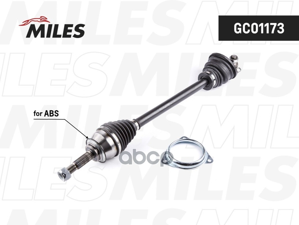 Привод в сборе RENAULT LOGAN I/SANDERO 1.2-1.6 04- лев. -ABS Miles арт. GC01173