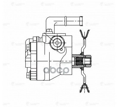 Насос ГУР для а/м Hyundai Accent (99-) 1.3i/1.5i/1.6i (LPS 0801) LUZAR арт. LPS0801
