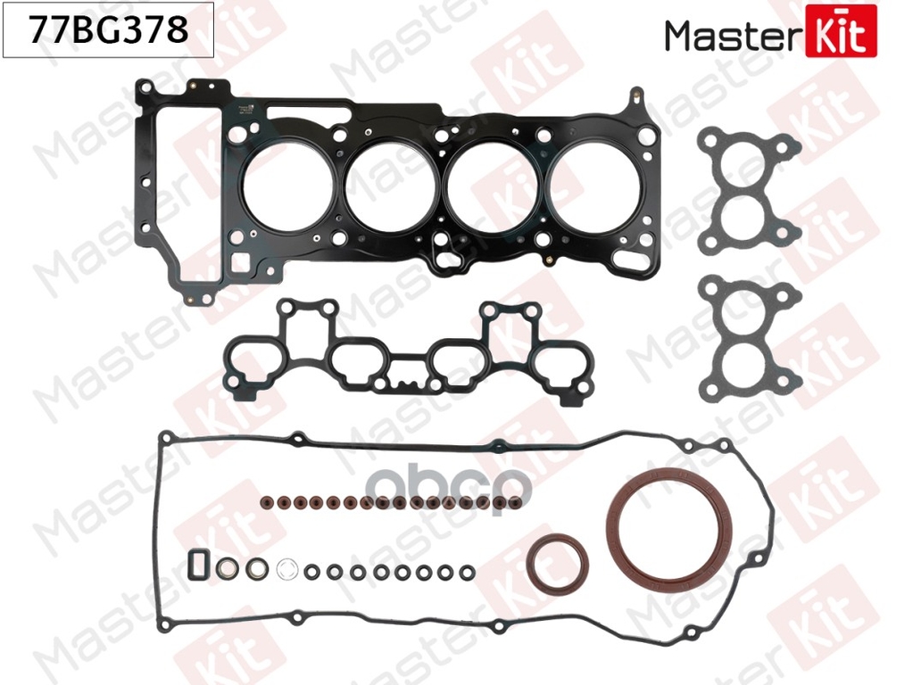 Комплект прокладок Nissan ALMERA II (N16) QG15DE MasterKit арт. 77BG378