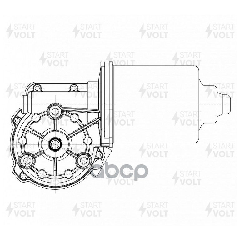Моторедуктор стеклооч. для а/м Chery Amulet (06-) (перед.) (VWF 0304) STARTVOLT арт. VWF0304