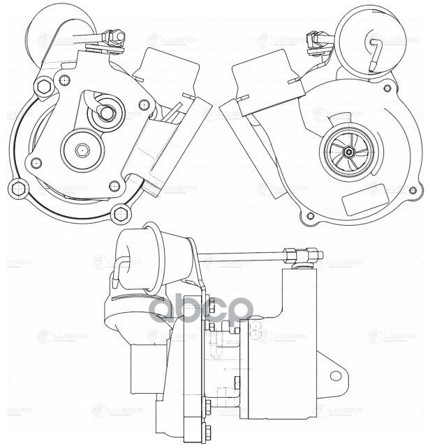 Турбокомпрессор для а/м Renault Duster (10-)/Megane (02-) 1.5d (K9K) (тип KP35) (LAT 0903) LUZAR арт. LAT0903