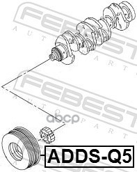Шкив коленвала Febest арт. ADDSQ5