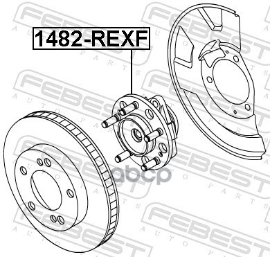 Ступица передняя Febest арт. 1482REXF