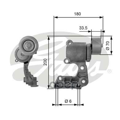 Натяжной ролик привода вспомогательных агрегатов DriveAlign® Gates арт. T38410