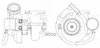 Турбокомпрессор для а/м КАМАЗ 4308 Cummins 4ISBe/4ISD Е-3,4 (HE221W) (под острым углом) (LAT 0708) LUZAR арт. LAT0708