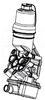 Корпус маслоохладителя для а/м VW Golf V (04-)/Passat (B6) (05-) 2.0TFSi (LBP 1810) LUZAR арт. LBP1810