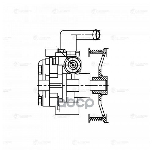 Насос ГУР для а/м Hyundai Tucson (04-)/Kia Sportage II (04-) 2.0D (LPS 0804) LUZAR арт. LPS0804
