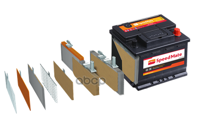 Аккумулятор Excell 12V 60Ah 540A 242x175x175 [-+] SpeedMate арт. SMEB602