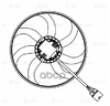 Э/вентилятор охл. для а/м Skoda Octavia A5 (04-) 1.4i (без кожуха) (400W, 410 мм.) (LFc 1803) LUZAR арт. LFC1803