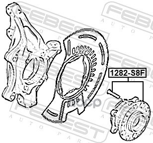 Ступица передняя Febest арт. 1282S8F