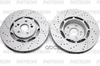 Диск тормозной зад. MERCEDES-BENZ GLS-class (X167) (d=370 mm) 19- (+перф/слот) PATRON арт. PBD1310DR