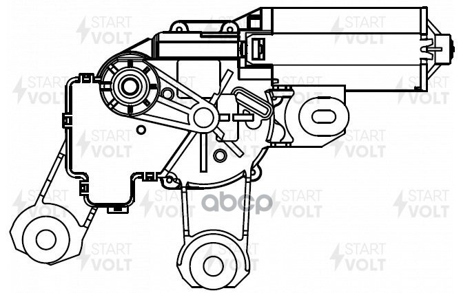 Моторедуктор стеклооч. задний для а/м Land Rover Freelander II (06-) (VWB 2602) STARTVOLT арт. VWB2602