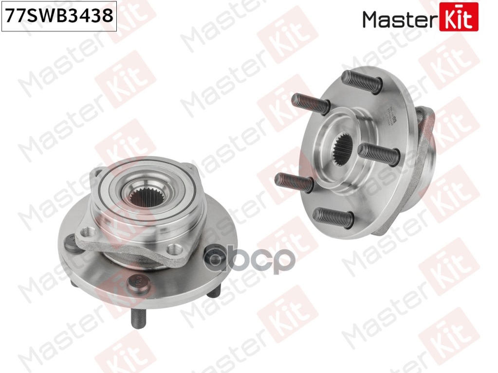 Ступица в сборе с подшипником перед. Mitsubishi GALANT (DJ_, ED_, EF_)/LANCER VI (CJ-CP_) MasterKit арт. 77SWB3438