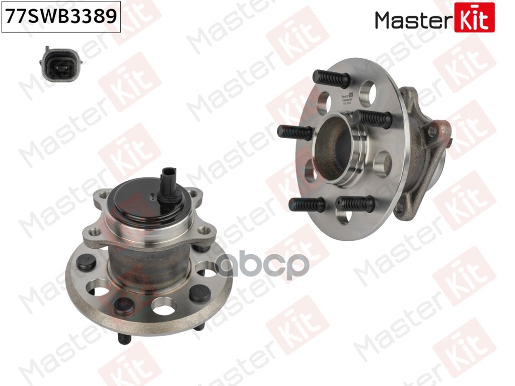 Ступица в сборе с подшипником зад. прав. Toyota AURION (_V5_)/CAMRY (_V5_) 2011 - MasterKit арт. 77SWB3389