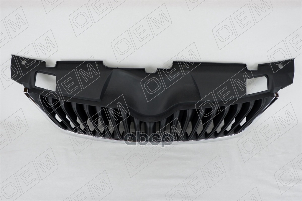 Решетка радиатора Skoda Fabia 2 5J 2010-2014, под накладку O.E.M. арт. OEM3012
