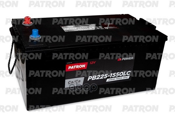 Аккумулятор PATRON POWER 12V 225AH 1550A ETN 3(L+) D06 516x275x217mm B00 54,2kg PATRON арт. PB225-1550LC