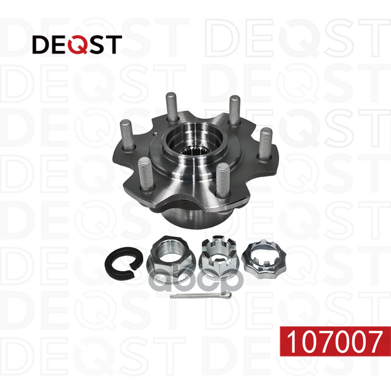 Ступица с подшипником в сборе передняя MITSUBISHI Pajero III 2000 - 2006 DEQST арт. 107007