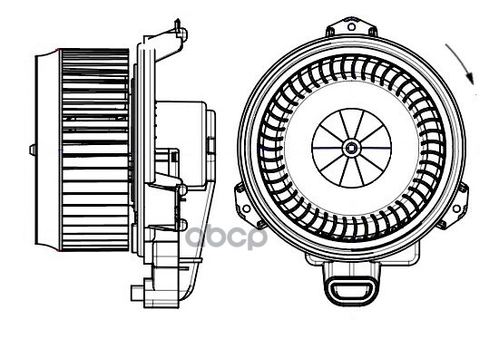 Э/вентилятор отоп. для а/м Toyota Corolla Fielder E140 (06-)/Prius III (09-) (RHD) (LFh 1926) LUZAR арт. LFH1926