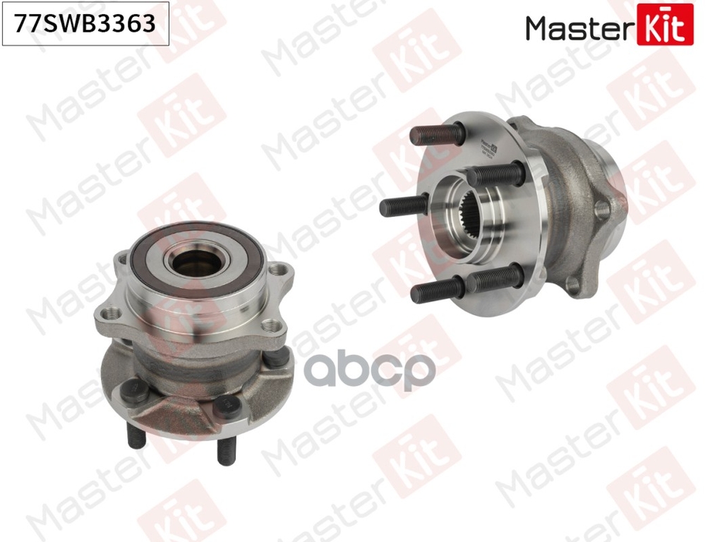 Ступица в сборе с подшипником зад. Subaru FORESTER (SH_)/IMPREZA (GR, GH, G3)/LEGACY V (BM MasterKit арт. 77SWB3363