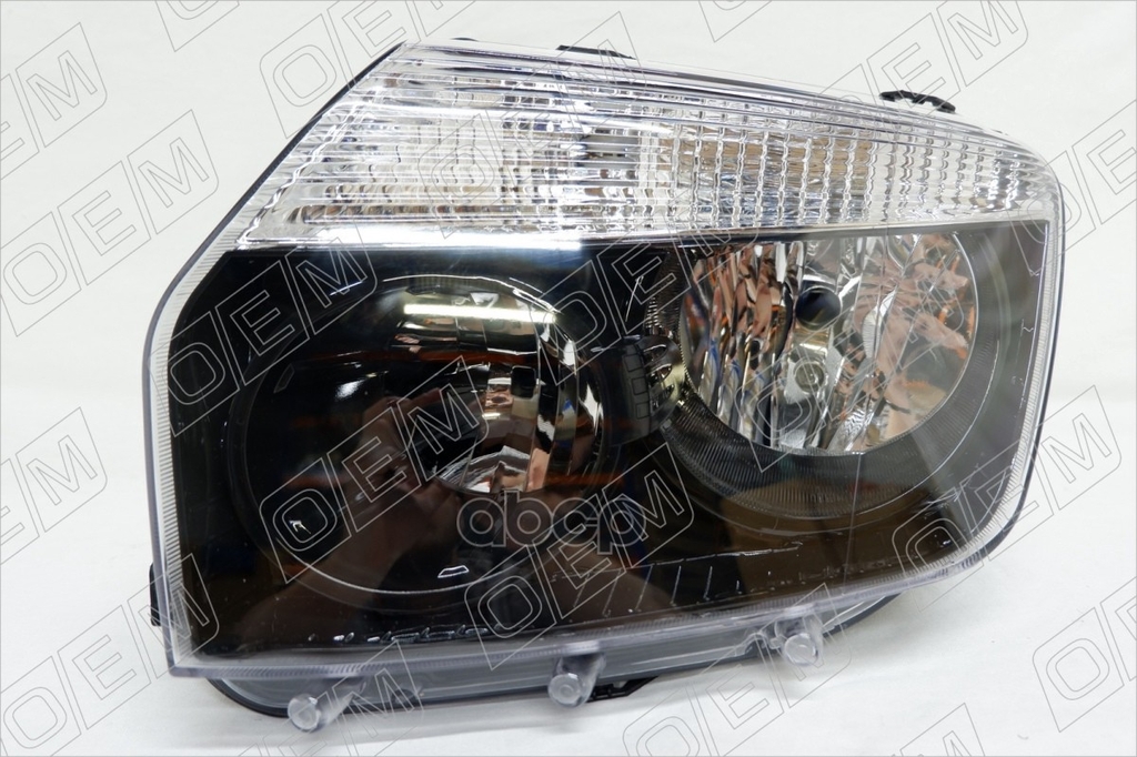 Фара левая Renault Duster 1 2011-2015, черная O.E.M. арт. OEM0165FL
