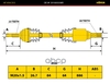 Привод колеса ВАЗ Largus 1.6i 16V правый HOFER арт. HF414315