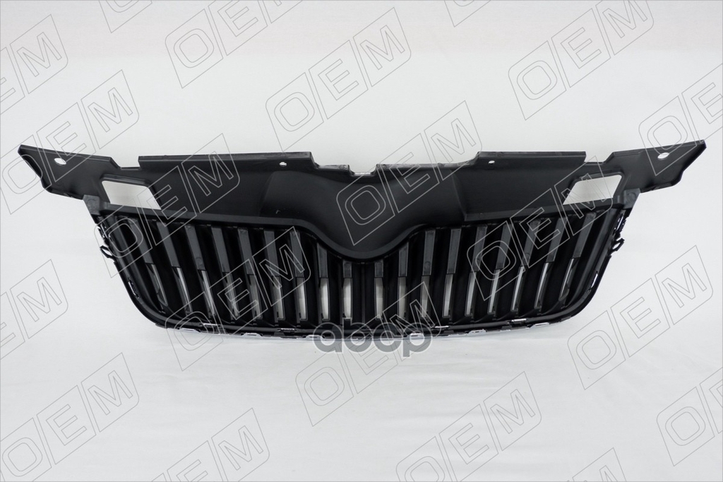 Решетка радиатора Skoda Fabia 2 5J 2010-2014, под накладку O.E.M. арт. OEM3012