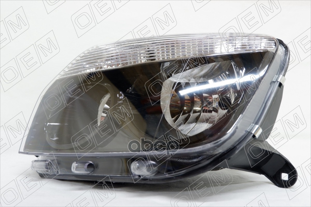 Фара левая Renault Duster 1 2011-2015, черная O.E.M. арт. OEM0165FL
