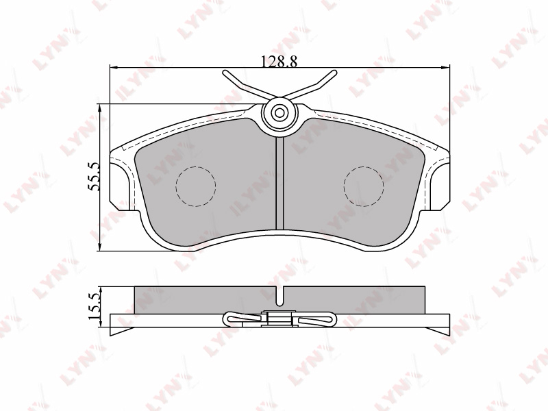 Колодки тормозные дисковые Перед NISSAN ALMERA BLUEBIRD SYLPHY LYNXauto BD-5735