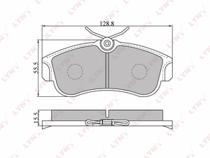 Колодки тормозные дисковые Перед NISSAN ALMERA BLUEBIRD SYLPHY LYNXauto BD-5735
