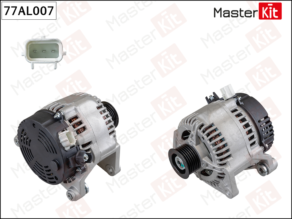 Генератор FORD Focus 1 98-02 14V 80A MasterKit 77AL007 OEM 1301496