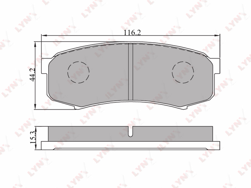 Колодки тормозные LYNXauto BD7505