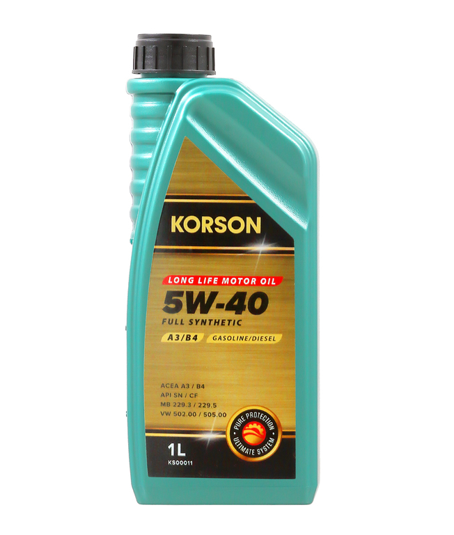 Моторное масло KORSON KS00011 5W-40 FULL SYNTHETIC A3/B4 1 л