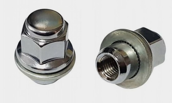 Гайка колесная М12*35*1,5 закрытая пресс-шайба Ключ 21 980002new