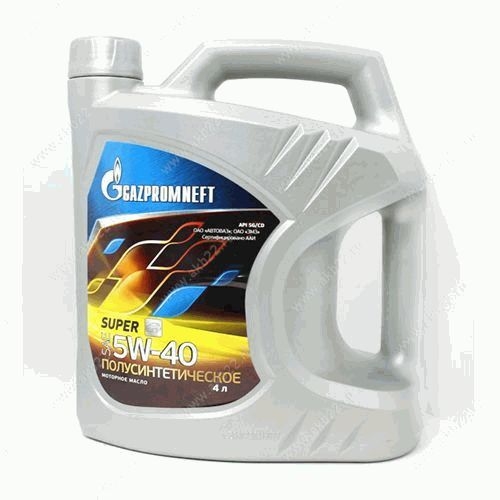Моторное масло GAZPROMNEFT Super 5W-40 SG/CD полусинтетическое 4л 2389901316