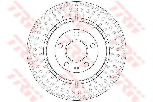 Диск тормозной Зад Лев Прав AUDI A4 A5 Q5 Q7 TRW DF6175S OEM 8W0615601K