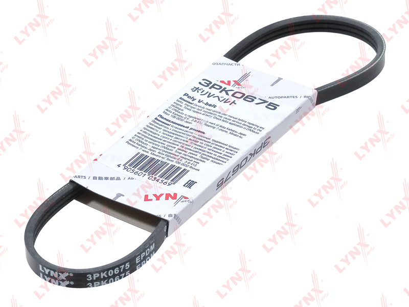 Ремень поликлиновый LYNXauto 3PK0675