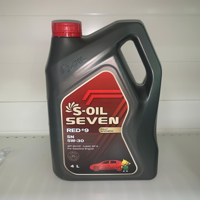 Моторное масло S-OIL SEVEN RED 9 SN 5W30 синтетическое E107623 4л