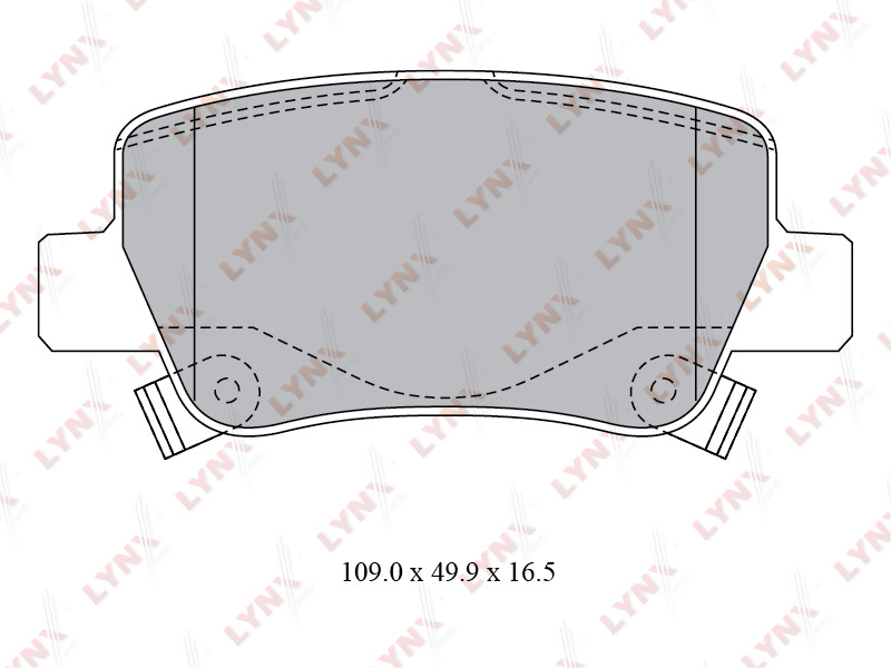 Колодки тормозные дисковые зад TOYOTA AVENSIS LYNXauto BD-7599