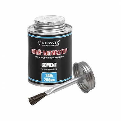 Клей-активатор Rossvik CEMENT 250мл/340гр банка с кистью K025K1