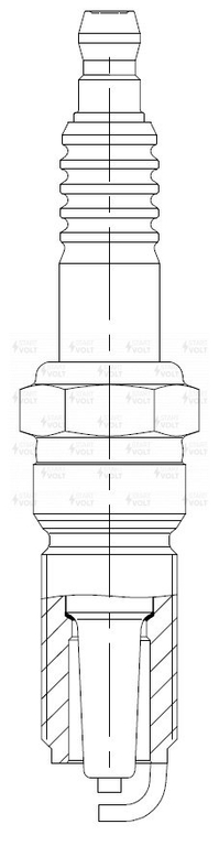 Свеча зажигания STARTVOLT VSP 1001 Ford Focus (98-)/Focus II (04-) 14i/16i/16Ti 749718