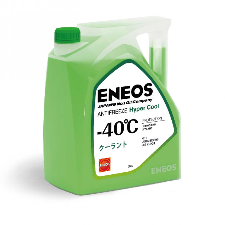 Антифриз ENEOS G11 Hyper Cool -40°С 5 кг зеленый Z0070