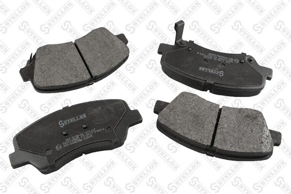 Колодки дисковые STELLOX 000015BSX передние с антискрип. пластинами Hyundai Solaris