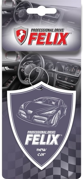 Ароматизатор подвесной New car/Новая машина FELIX бумажный