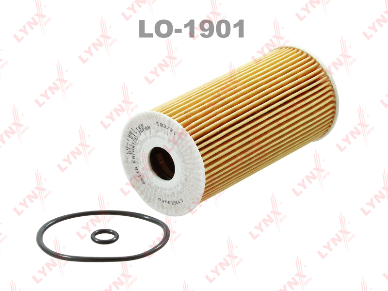 Фильтр масляный (вставка) LYNXauto LO-1901 HYUNDAI Santa Fe KIA SORENTO OEM 26320-2F100