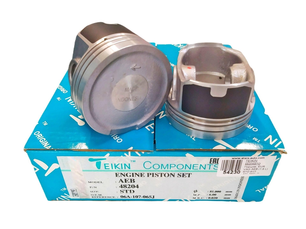 Поршни без колец vw aeb d81.0 std  на 4 цил. Teikin 48204STD