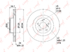 Диск тормозной LYNXauto BN-1128 Перед Лев/Прав SUBARU Impreza LEGACY OEM 26310AC040